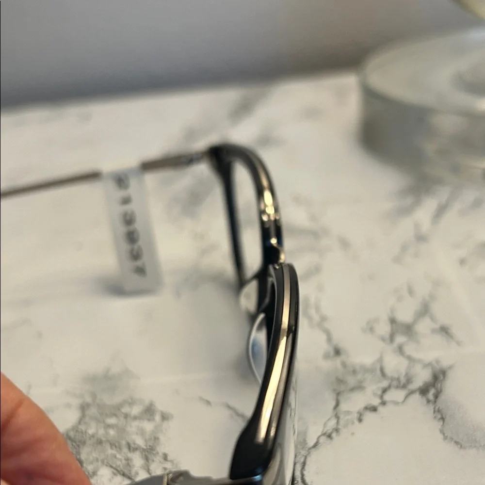 Robert Steffani RS 167 90 Black Glasses with Silver Details